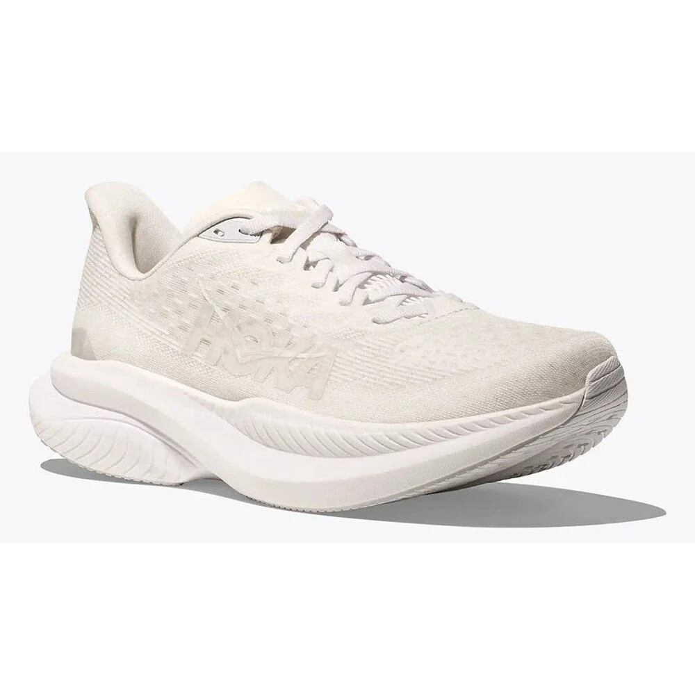 NEW Hoka One Women's MACH 6 RUNNING ATHLETIC SNEAKERS WHITE 5.5